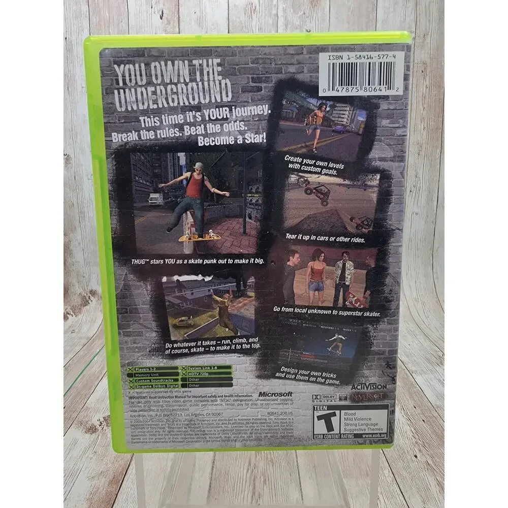 Tony Hawks Underground (Microsoft Xbox, 2003) CIB Complete